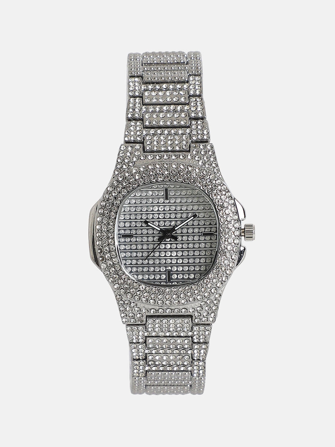 The Bijou Cirqé Cushion Watch - Metallic Silver