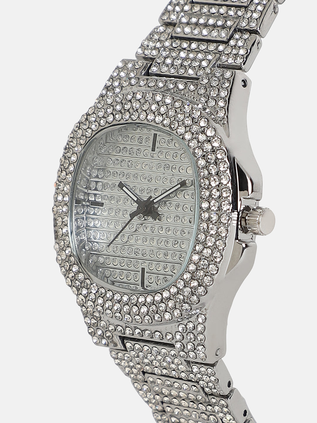 The Bijou Cirqé Cushion Watch - Metallic Silver