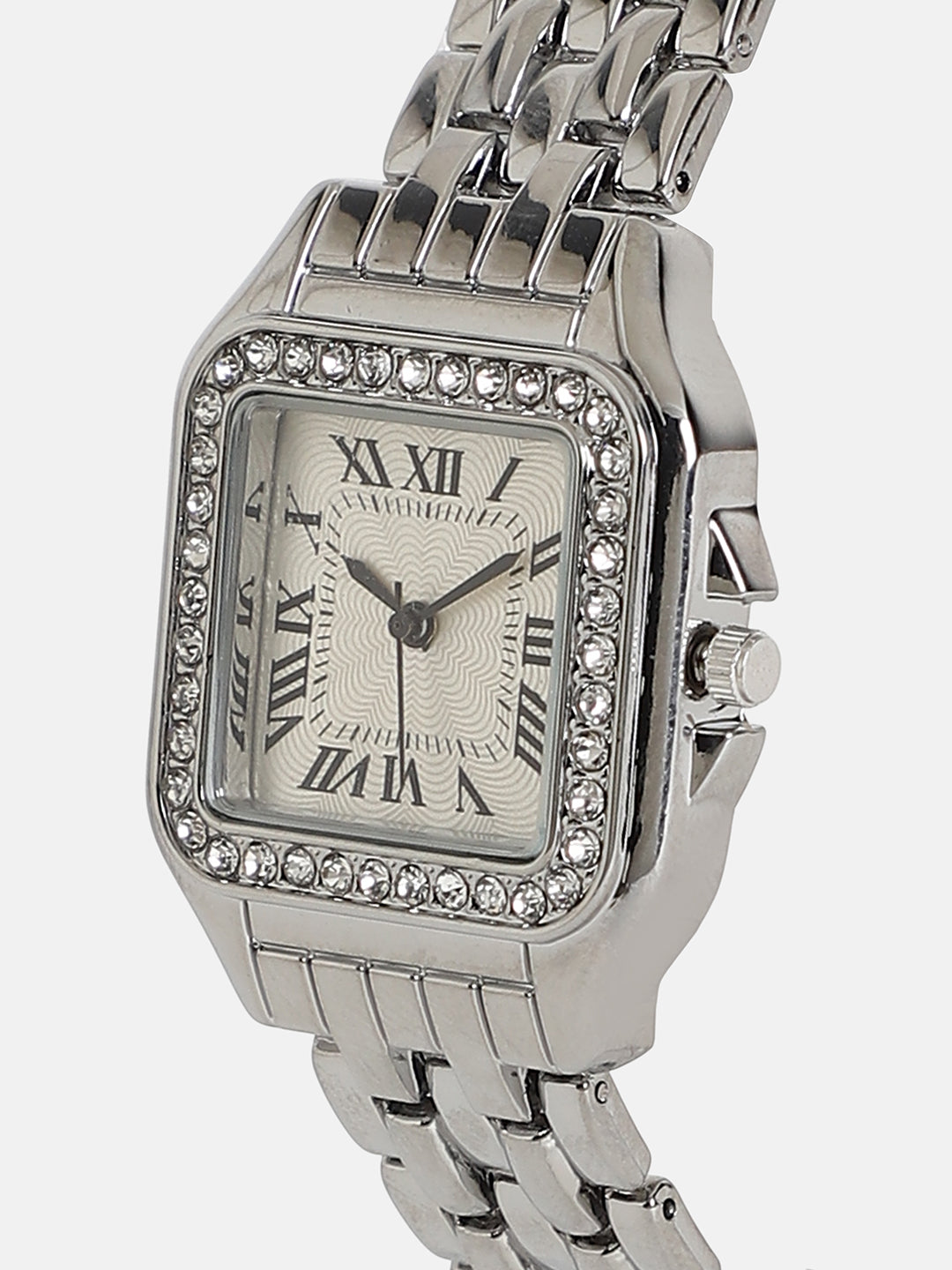 The Solene Square Watch - Metallic Silver