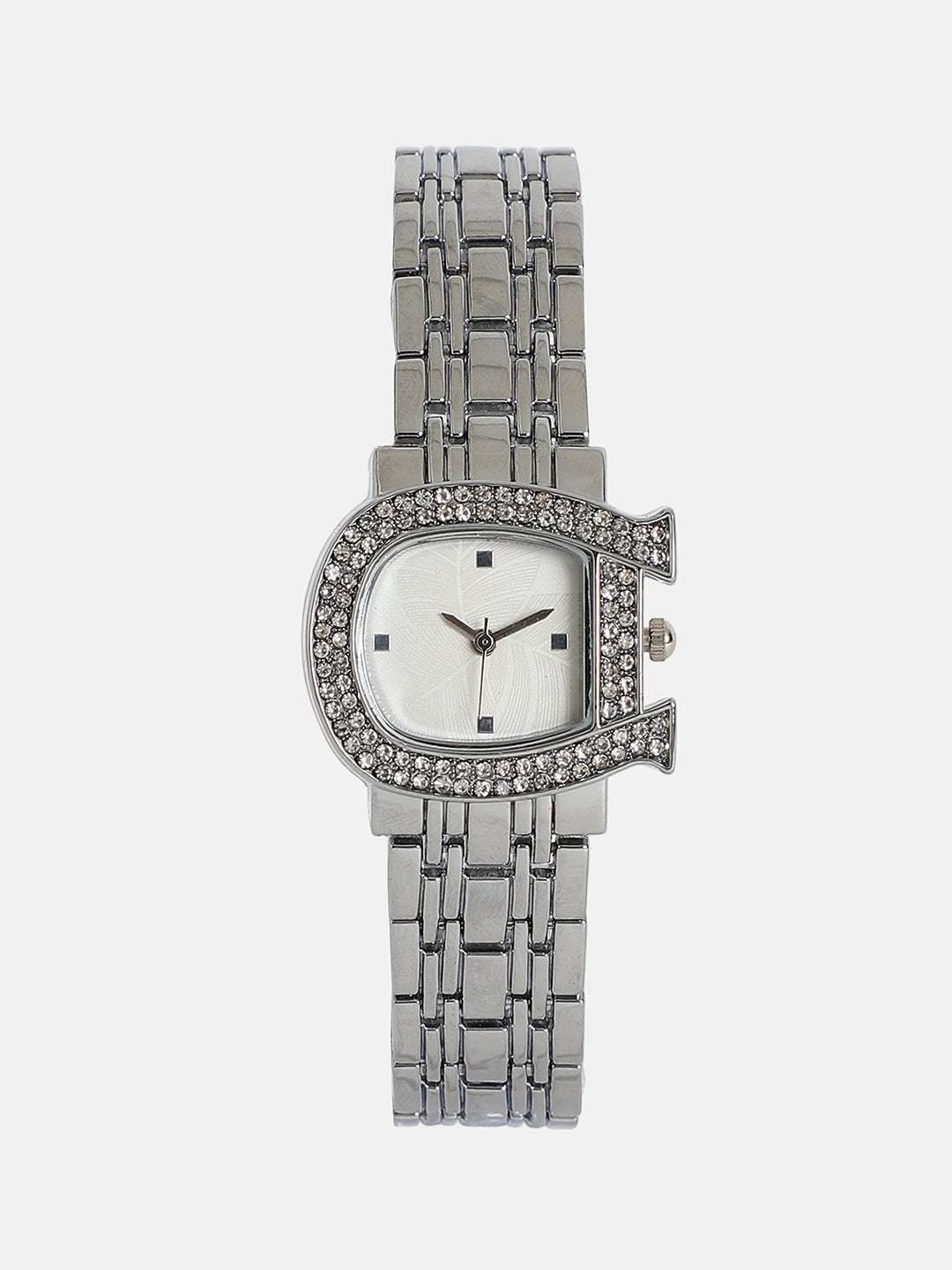 The Buckle Asymmetric Watch - Metallic Silver