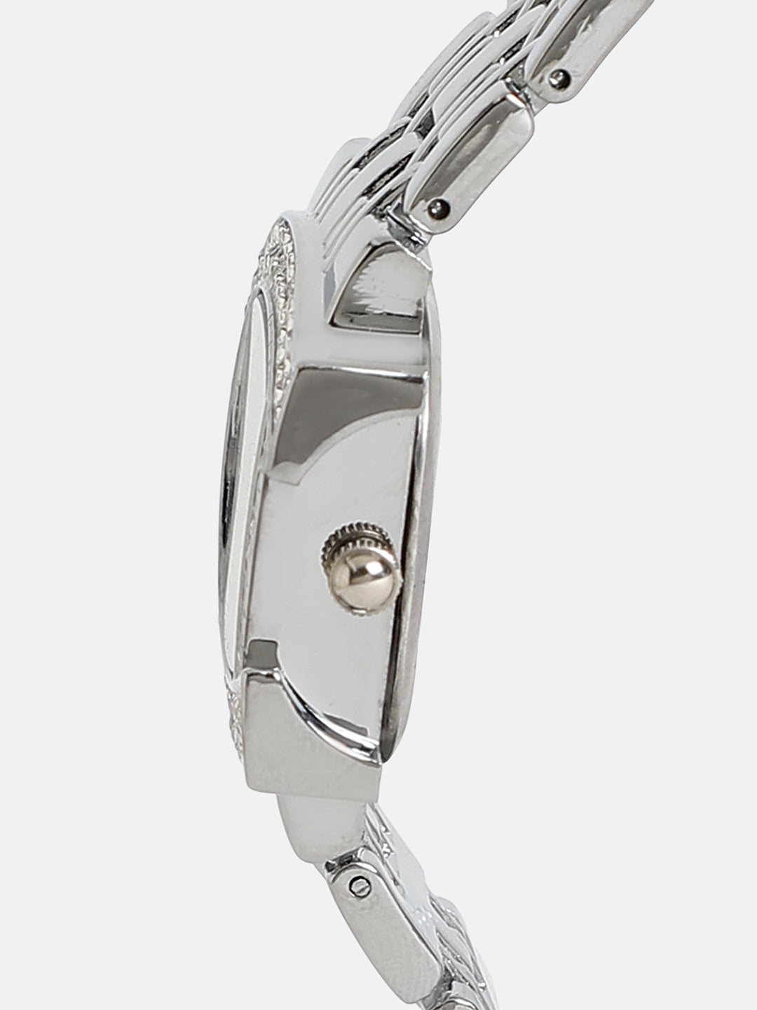 The Buckle Asymmetric Watch - Metallic Silver