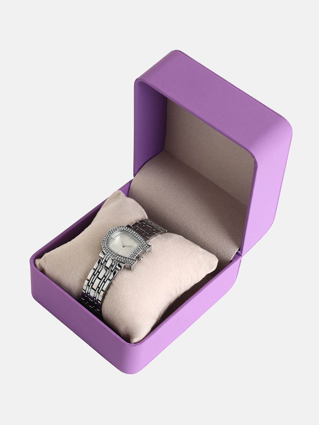 The Buckle Asymmetric Watch - Metallic Silver