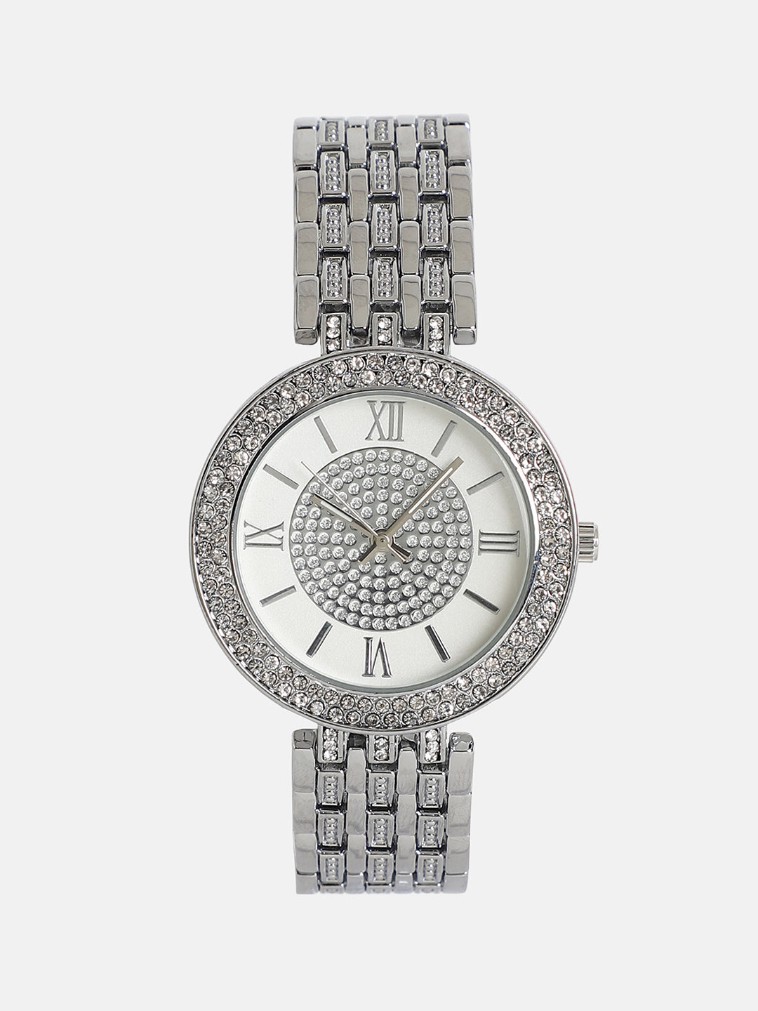 The Celestio Round Watch - Metallic Silver