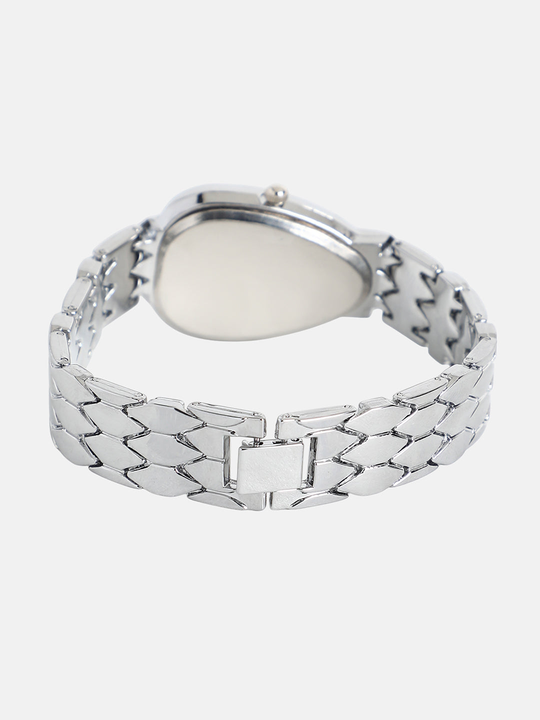 The Roman Serpenti Asymmetric Watch - Metallic Silver