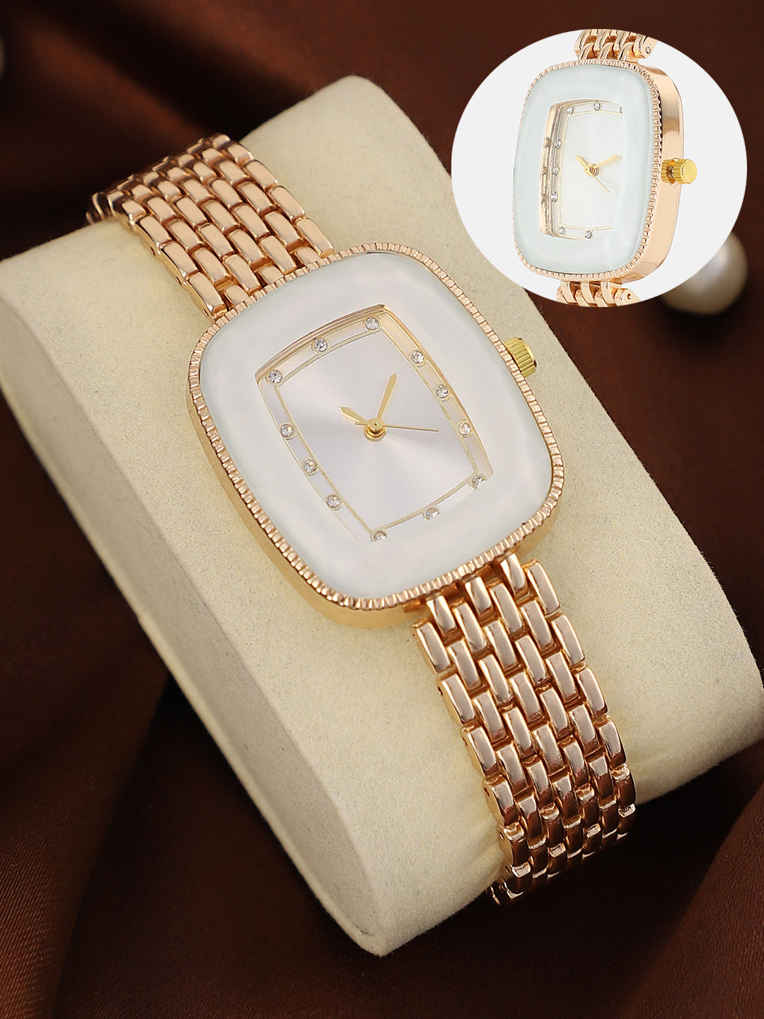 The Grecian Rectangular Diamond Watch