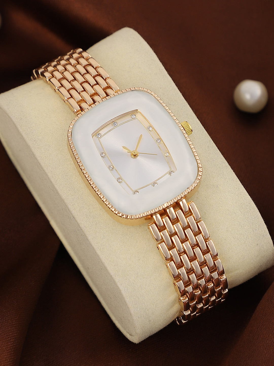 The Grecian Rectangular Diamond Watch