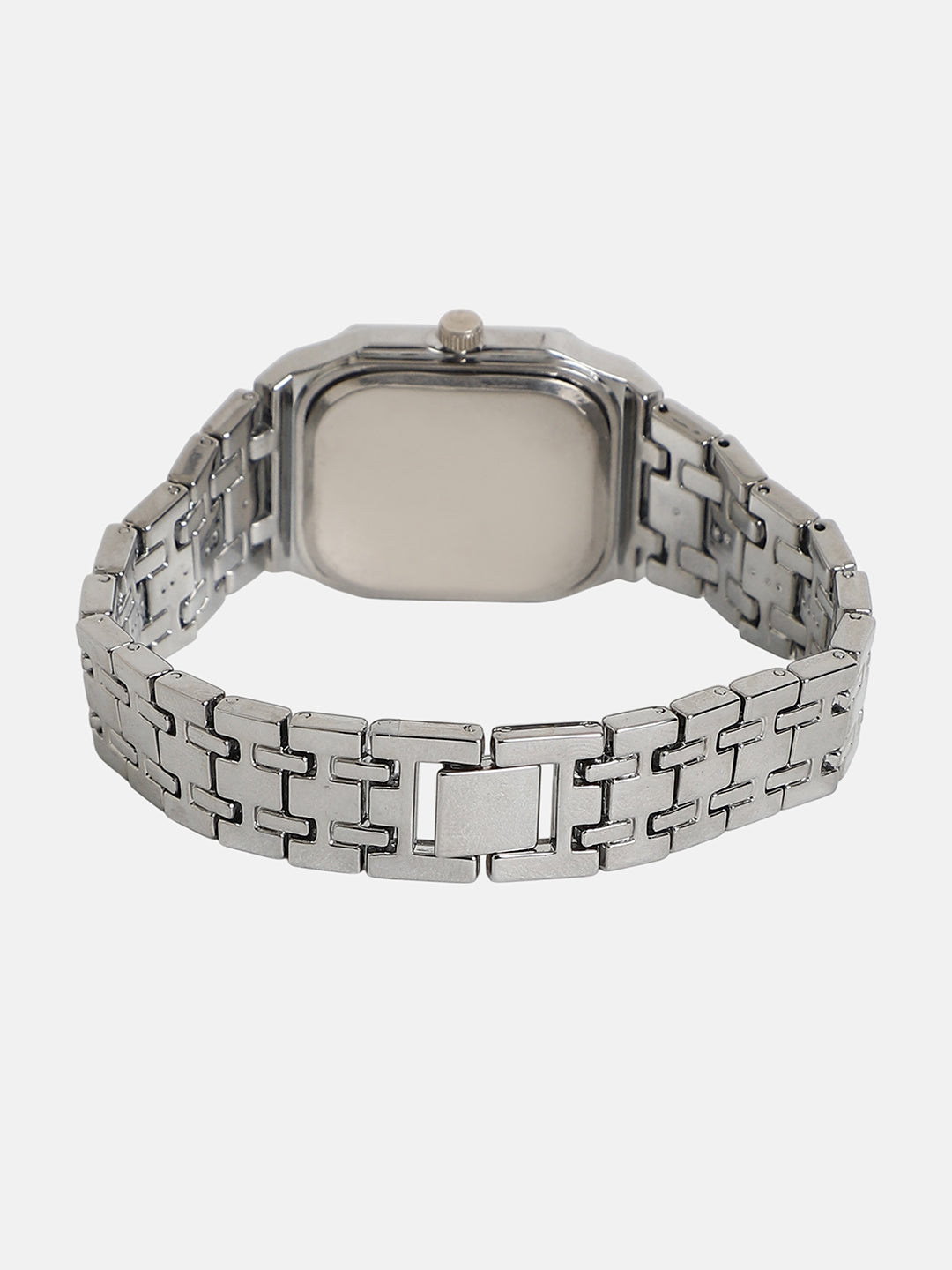 The Torque Roman Square Watch - Metallic Silver