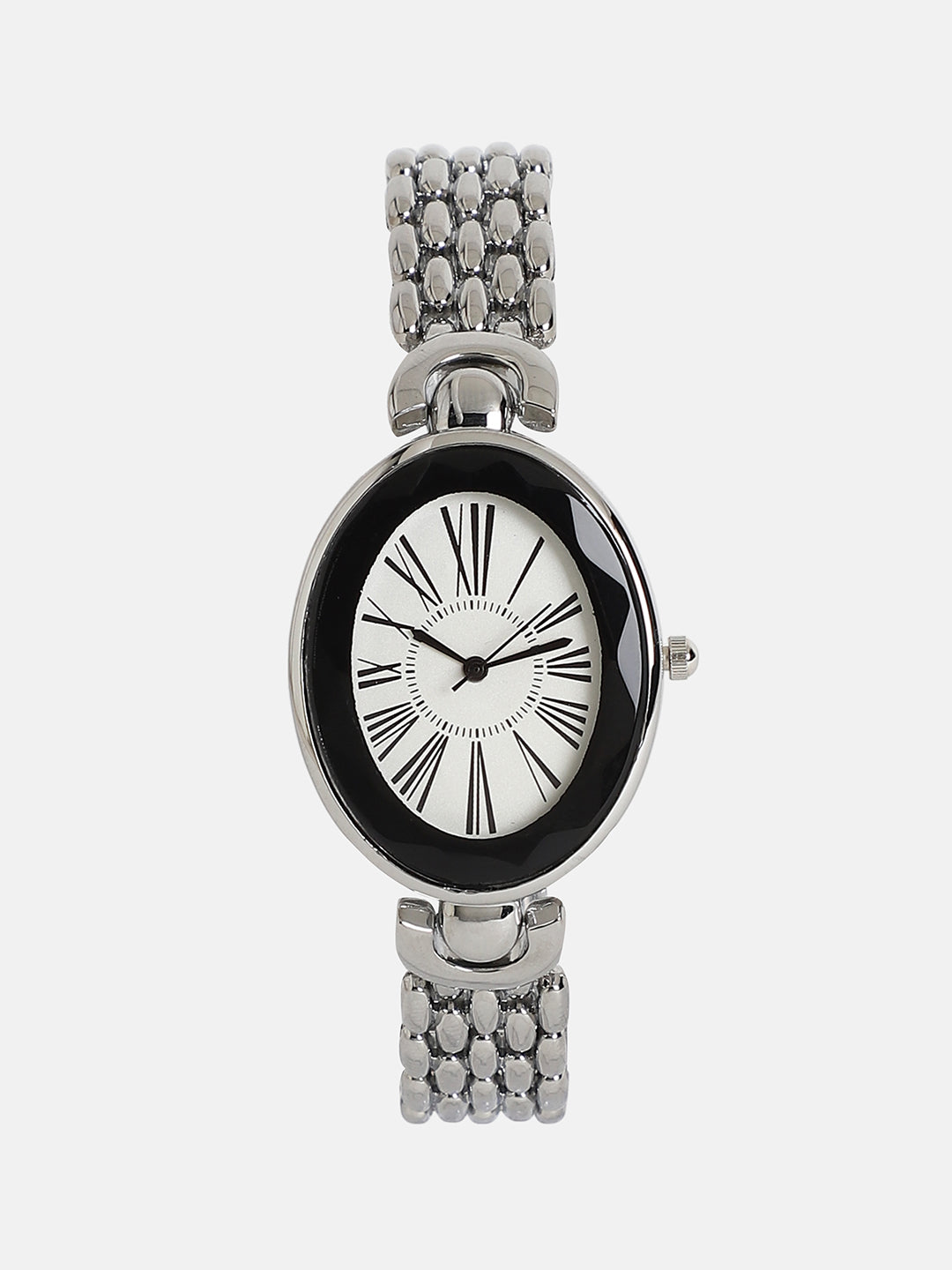 The Balmoral Oval Watch - Metallic Silver