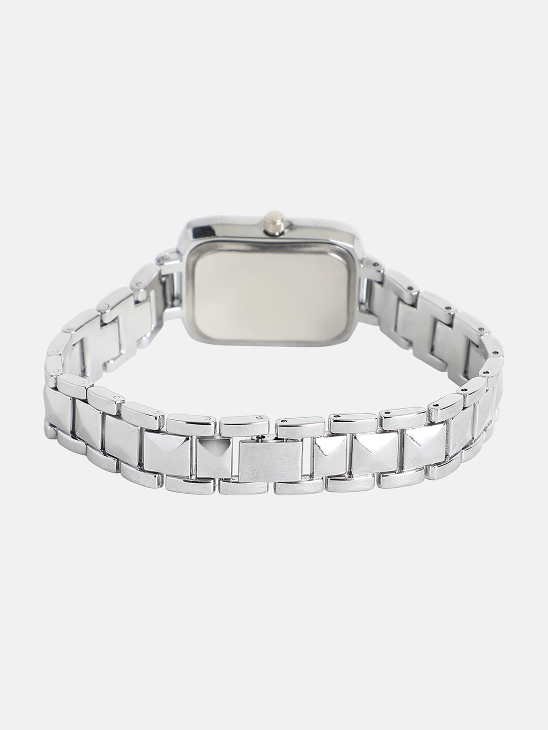 The Savile Rectangular Watch - Metallic Silver