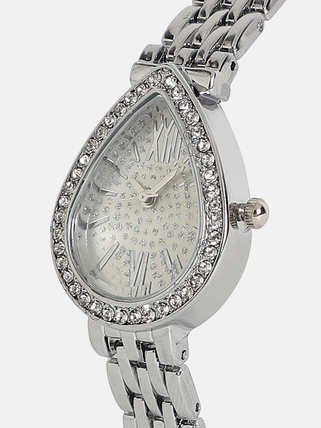 The Teardrop Asymmetric Watch - Metallic Silver