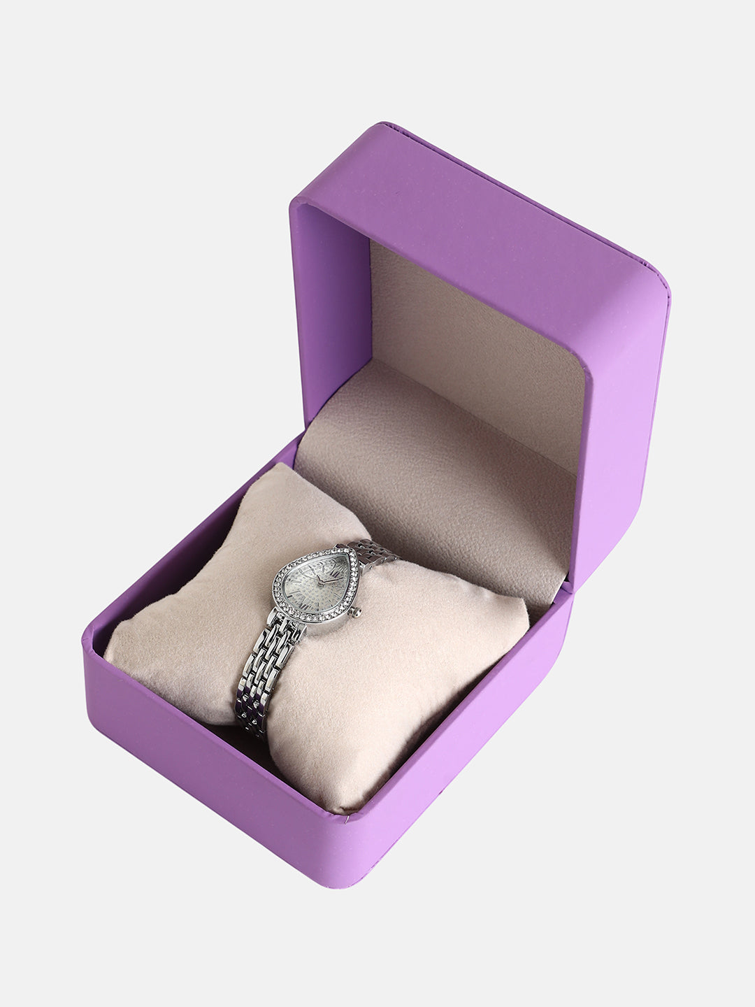 The Teardrop Asymmetric Watch - Metallic Silver