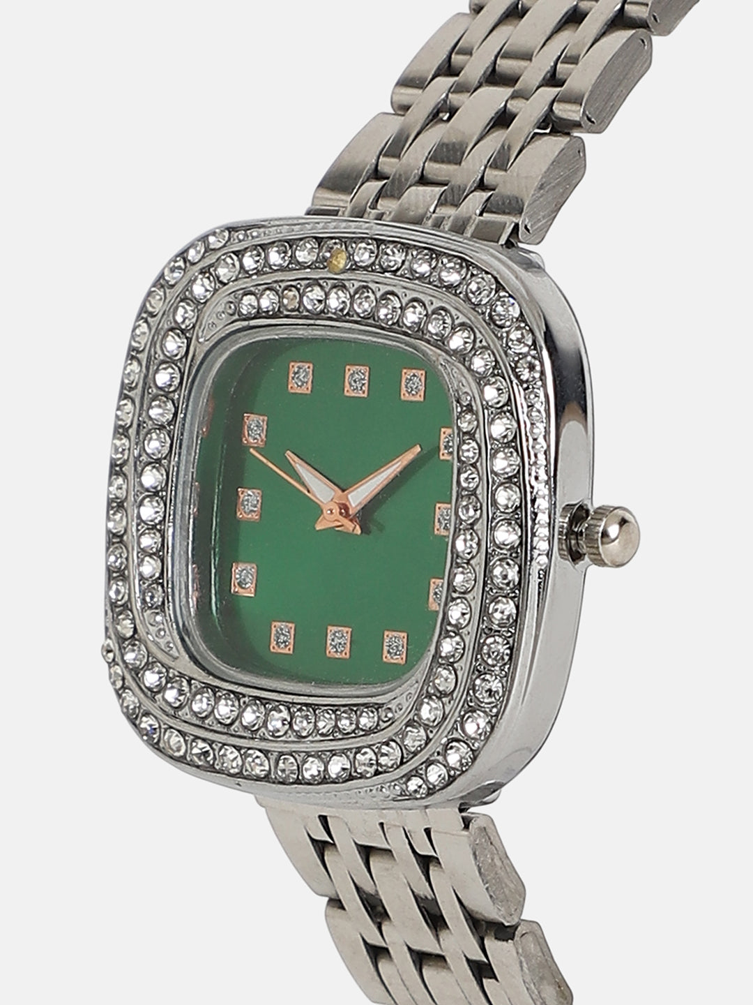 The Jolie Vortex Square Watch - Emerald Green