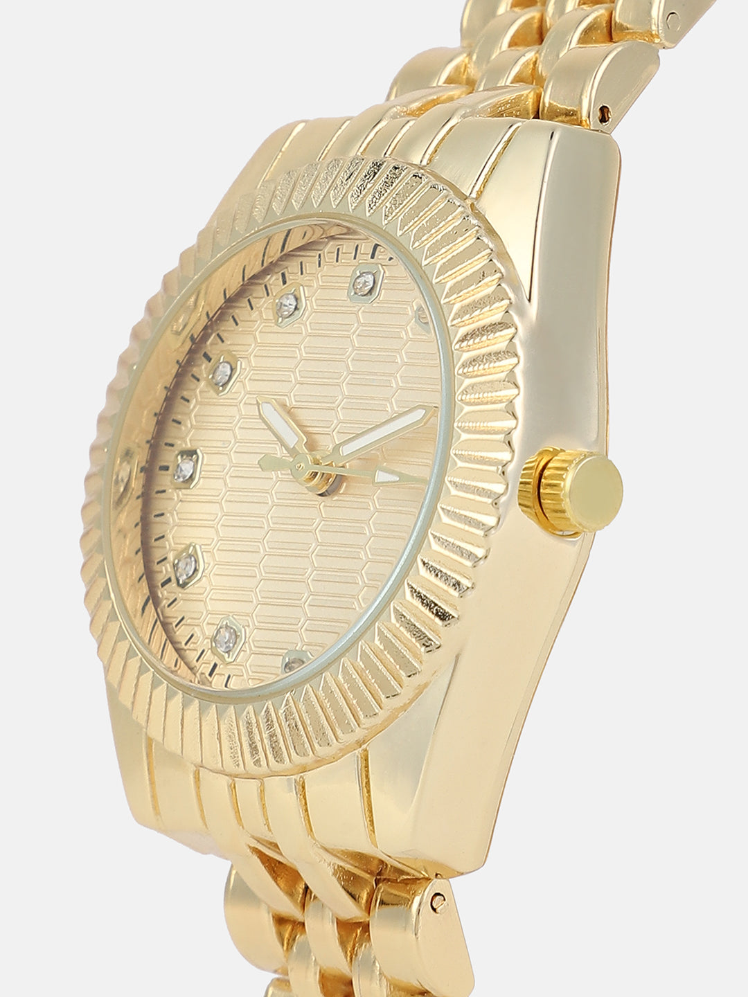 The Ribbed H-Link Round Watch