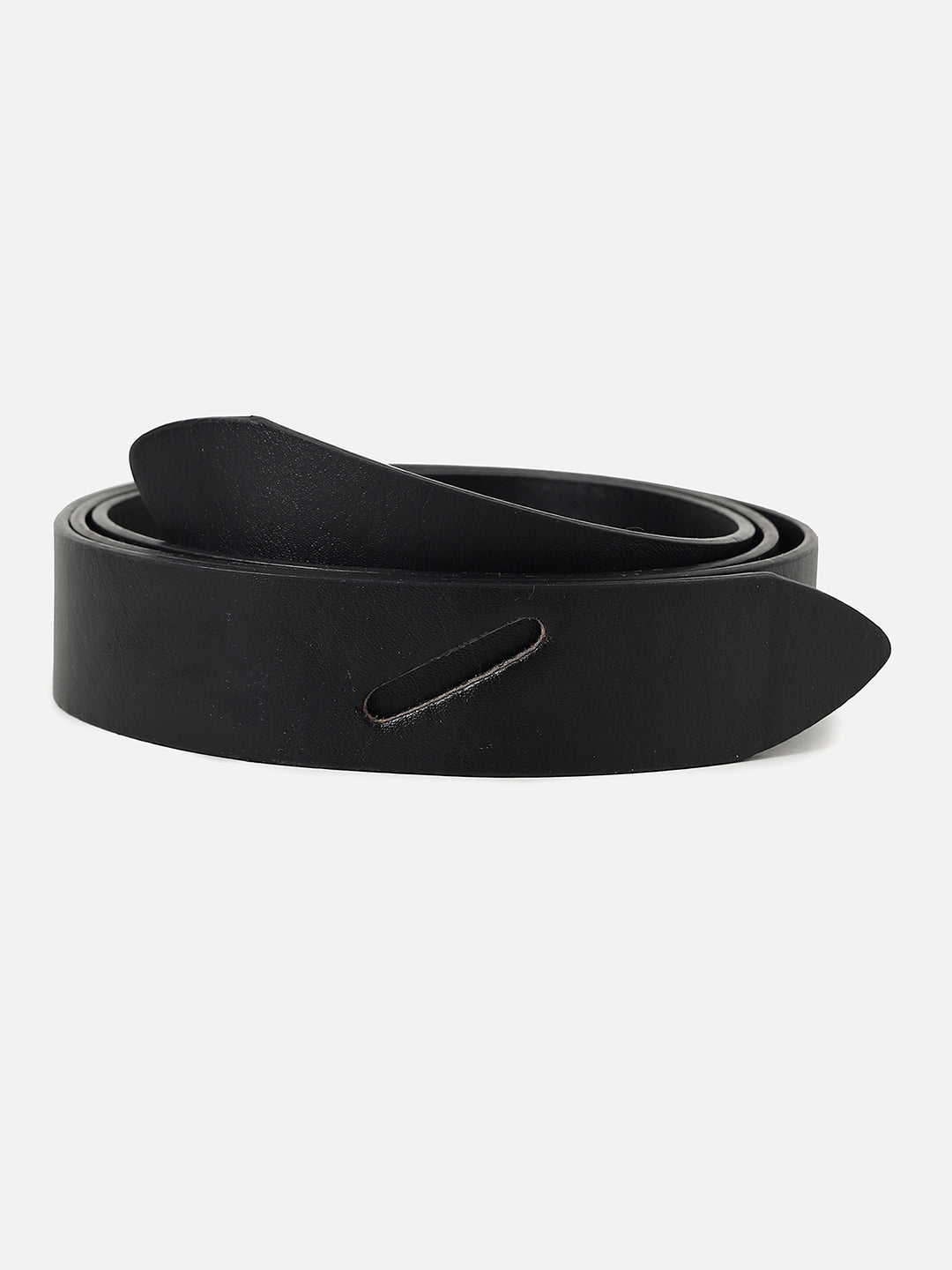 Black Solid Twist Belt