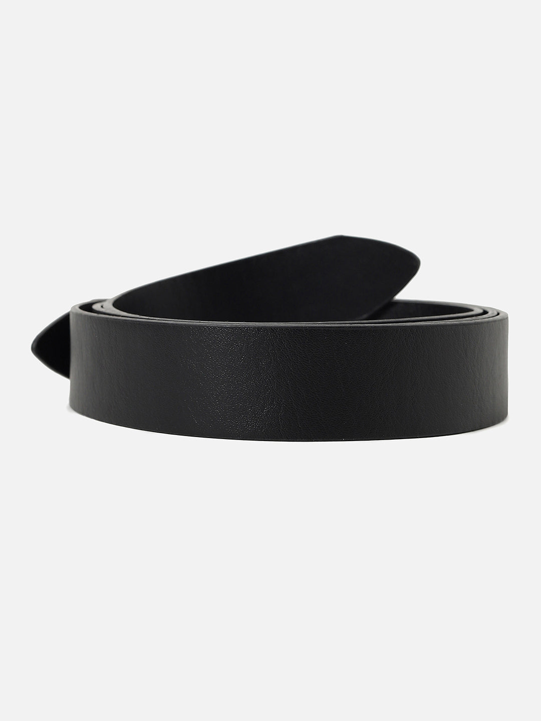 Black Solid Twist Belt