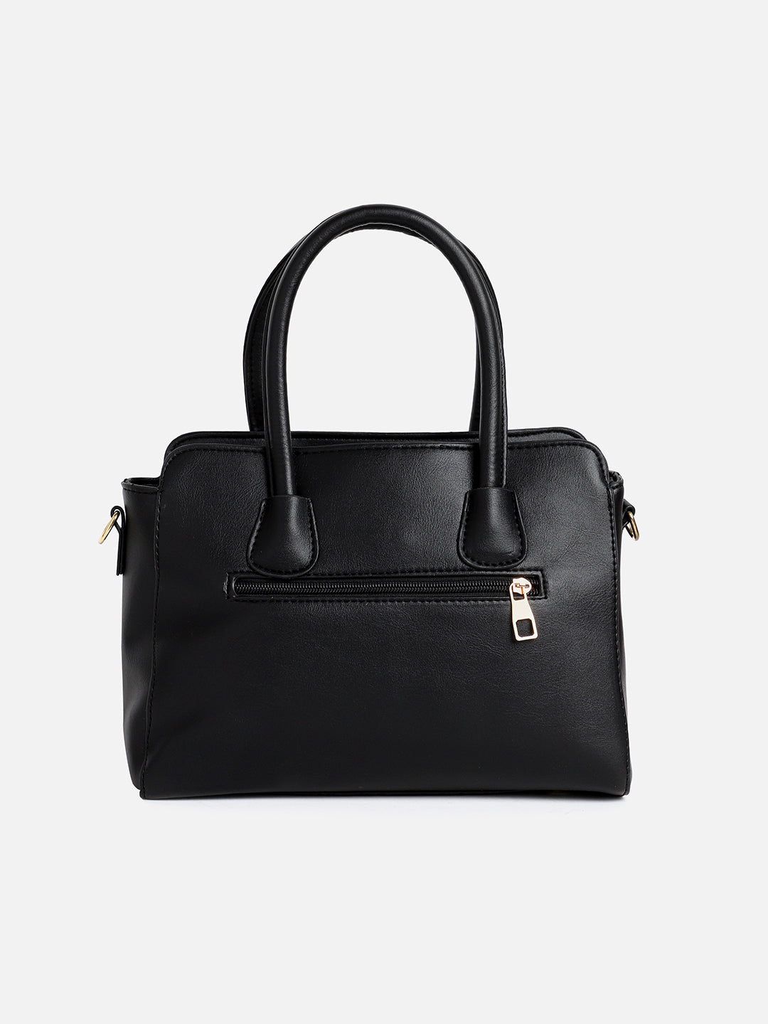 Haute Sauce Black Textured Structured Handheld Bag