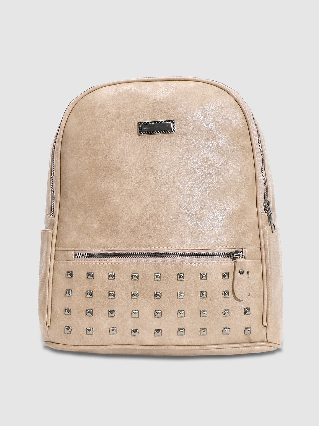 Studded Backpack - Peach