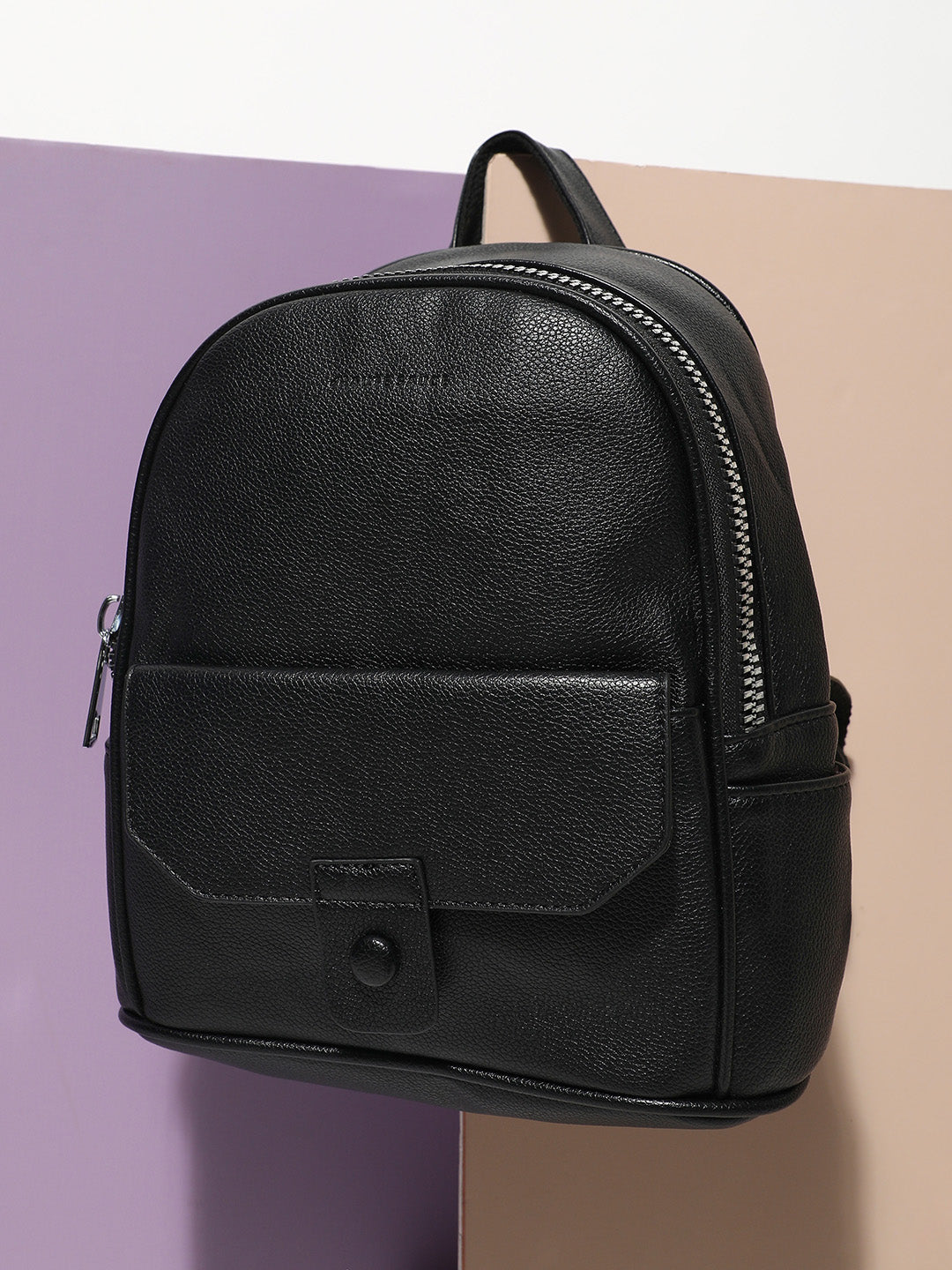 Elevated Round Mini Backpack - Black