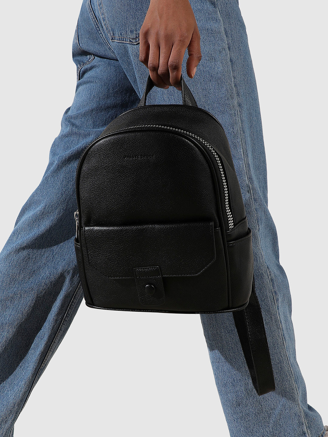 Elevated Round Mini Backpack - Black