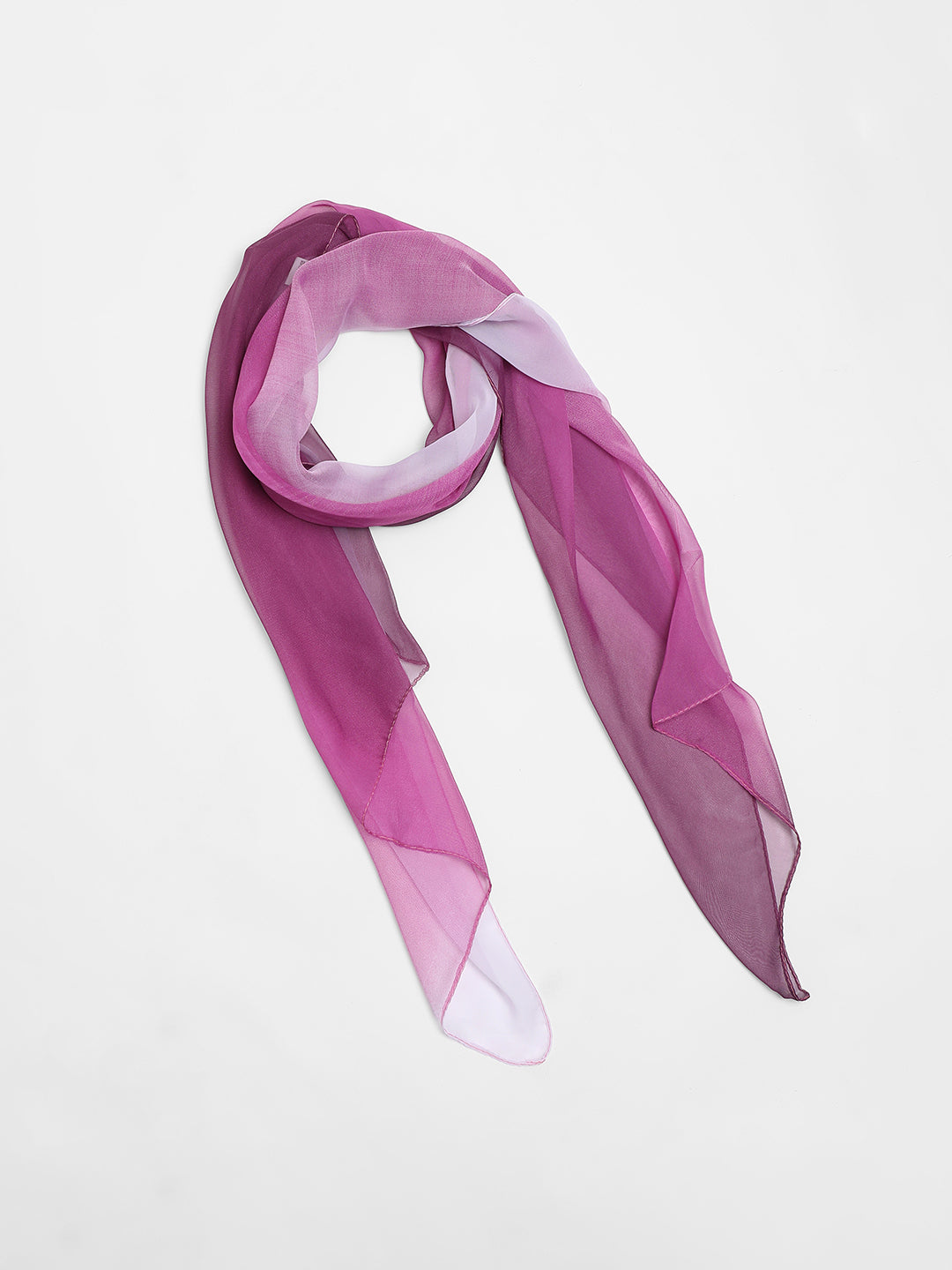 Color Blocked Pink & Purple Scarf