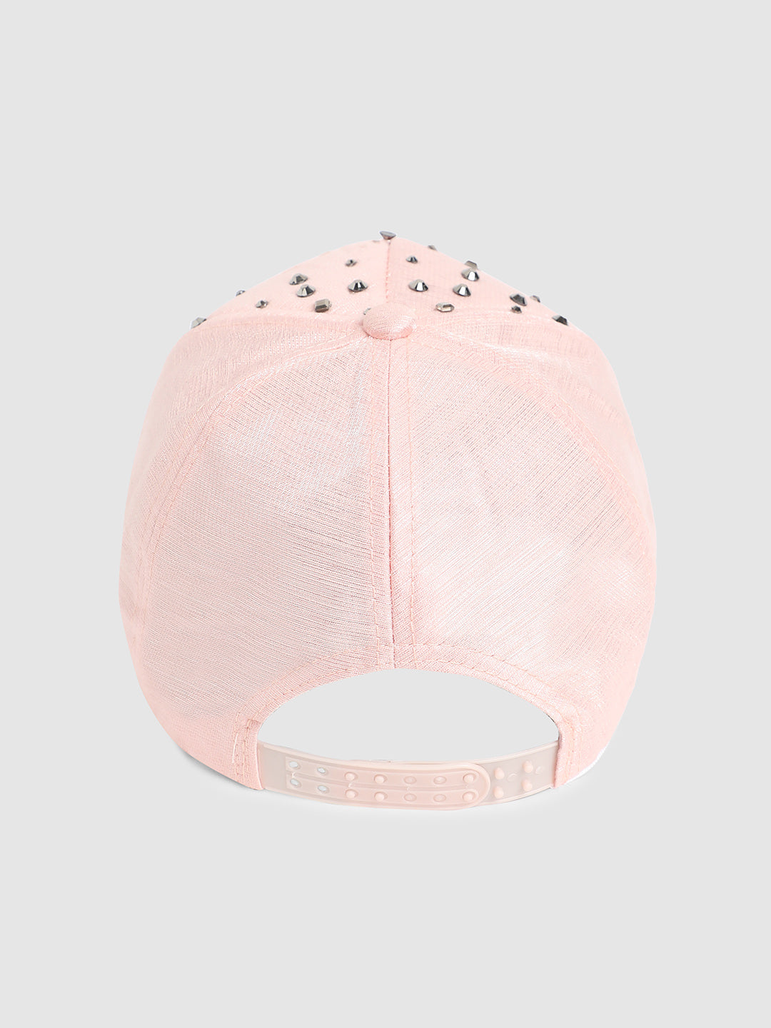 Maxi Studded Baseball Cap - Baby Pink