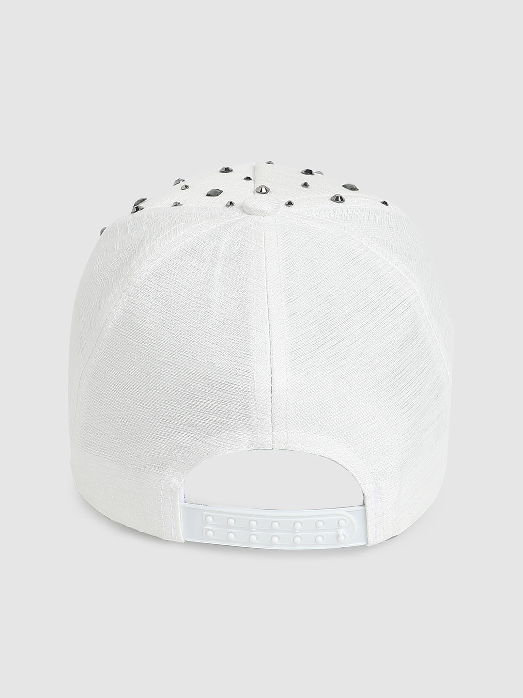 Maxi Studded Baseball Cap - White