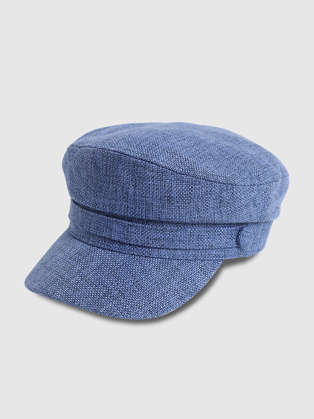 Canvas Breton Cap - Cornflower Blue