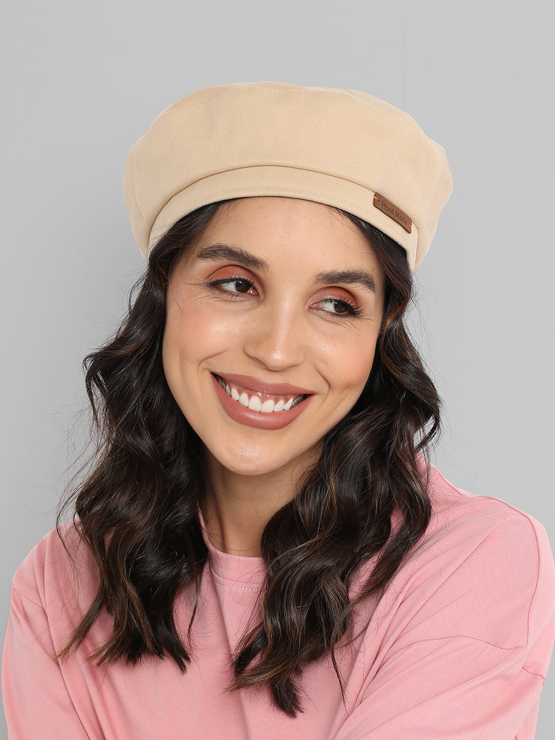 Pin Tipped Beret Hat - Cream