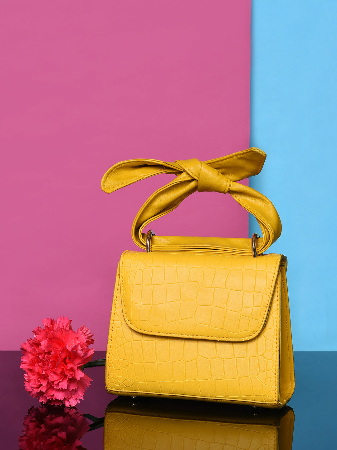 Fiorella Yellow Cross Body Bag