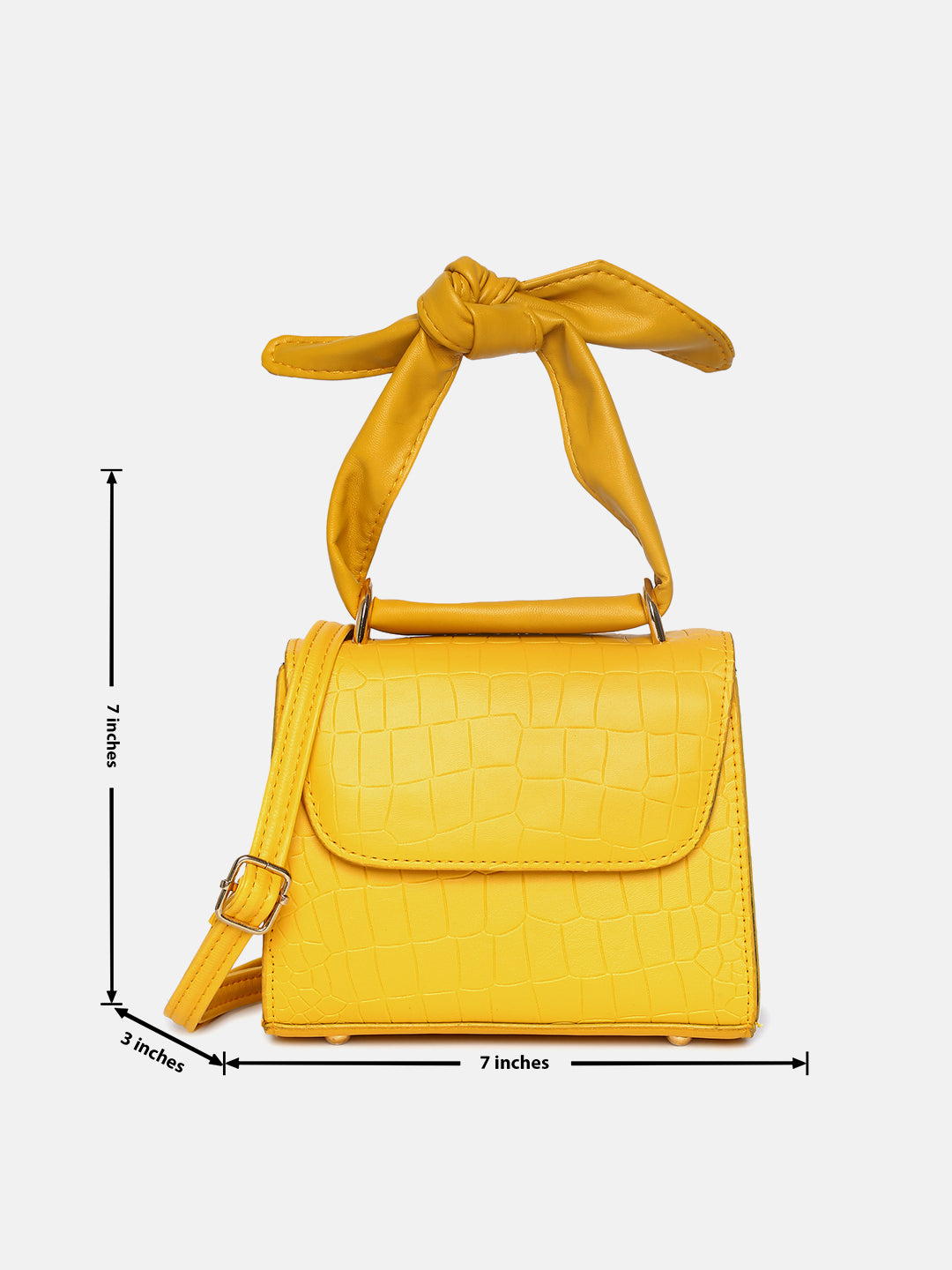 Fiorella Yellow Cross Body Bag