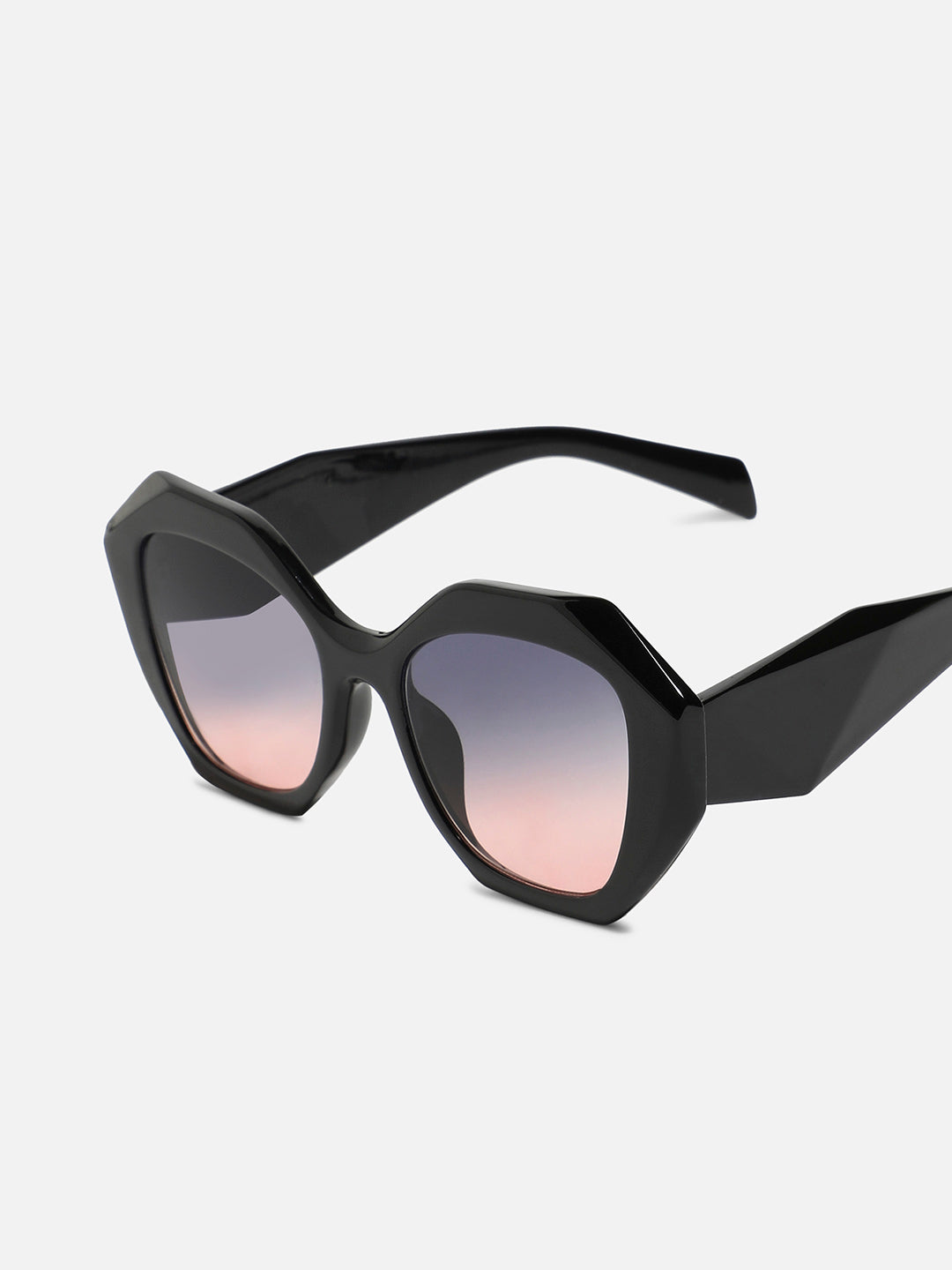 Gradient Oversized Sunglasses - Black