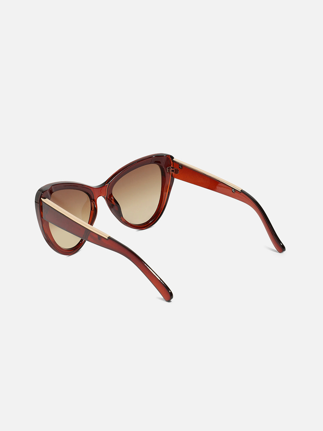 Gradient Cateye Sunglasses - Brown