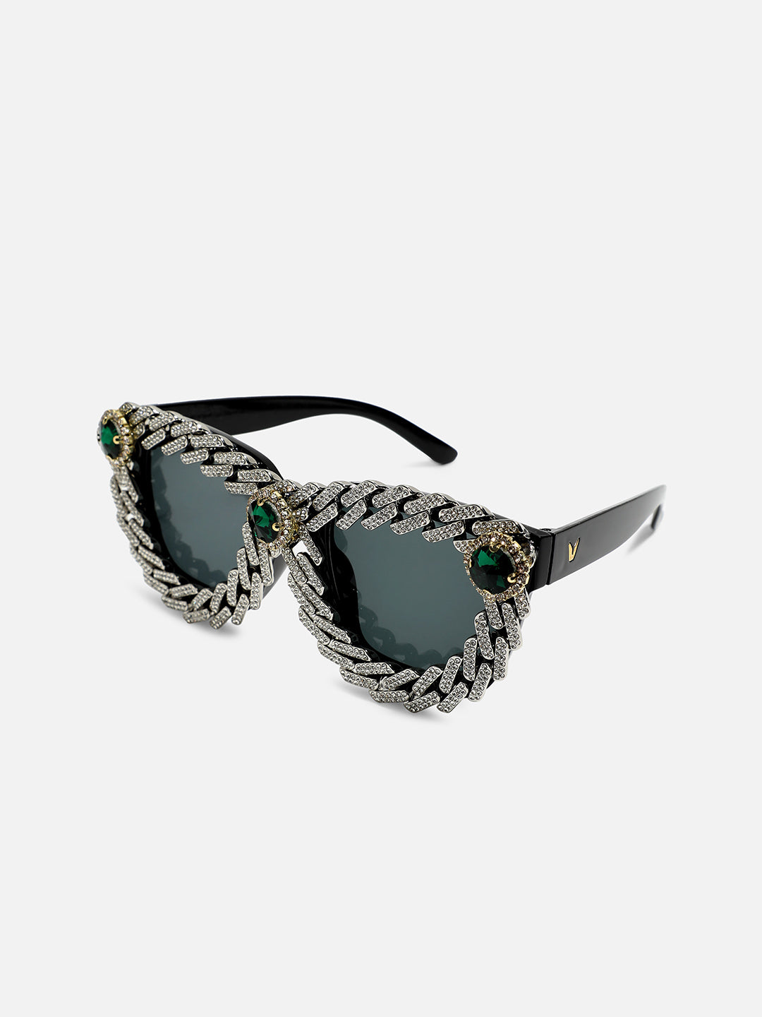 Haute Sauce Women Full Rim Embellished Aviator Sunglasses Aw23 Sohisg9036