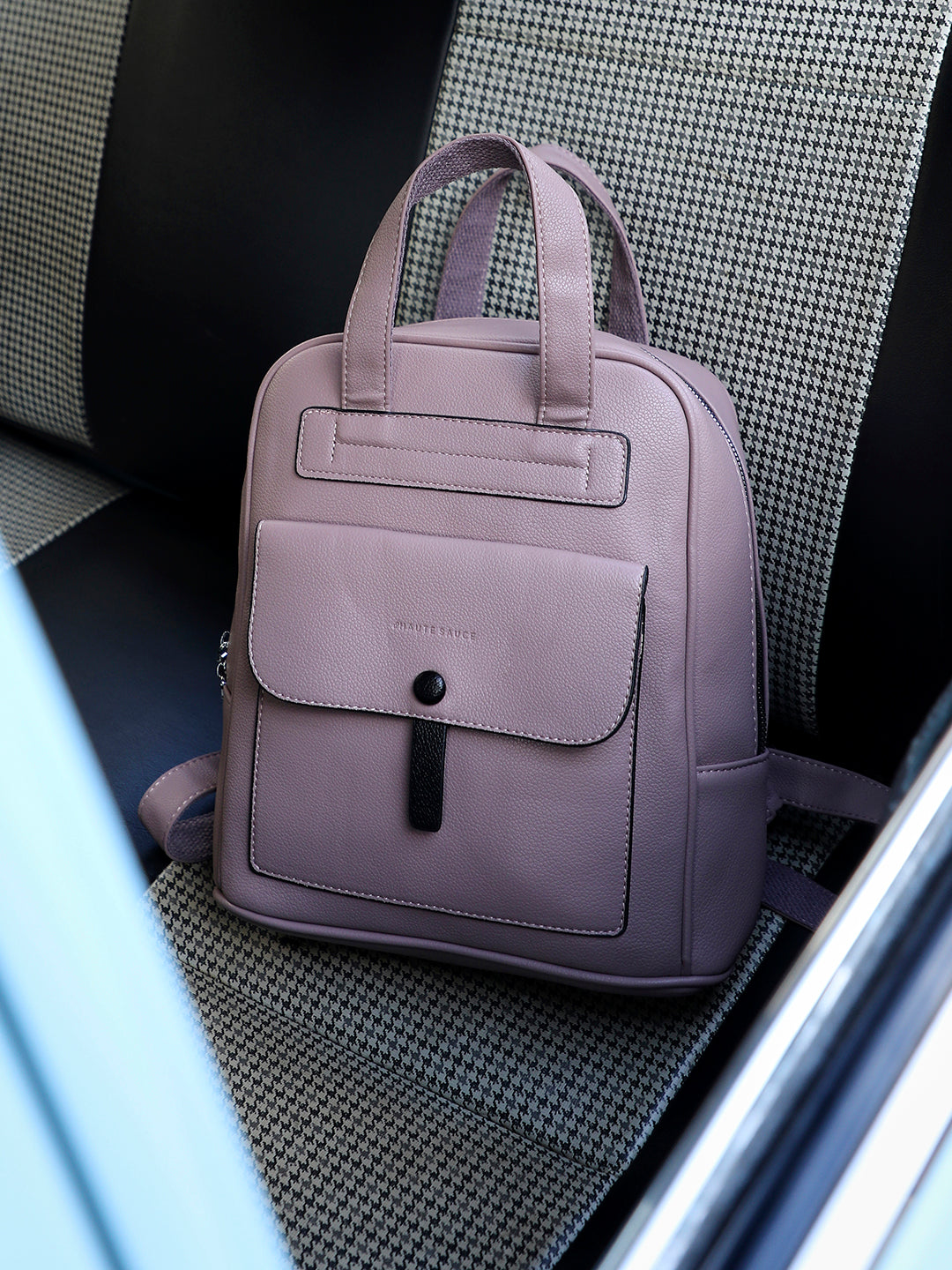 Top Handle Backpack - Nude Pink