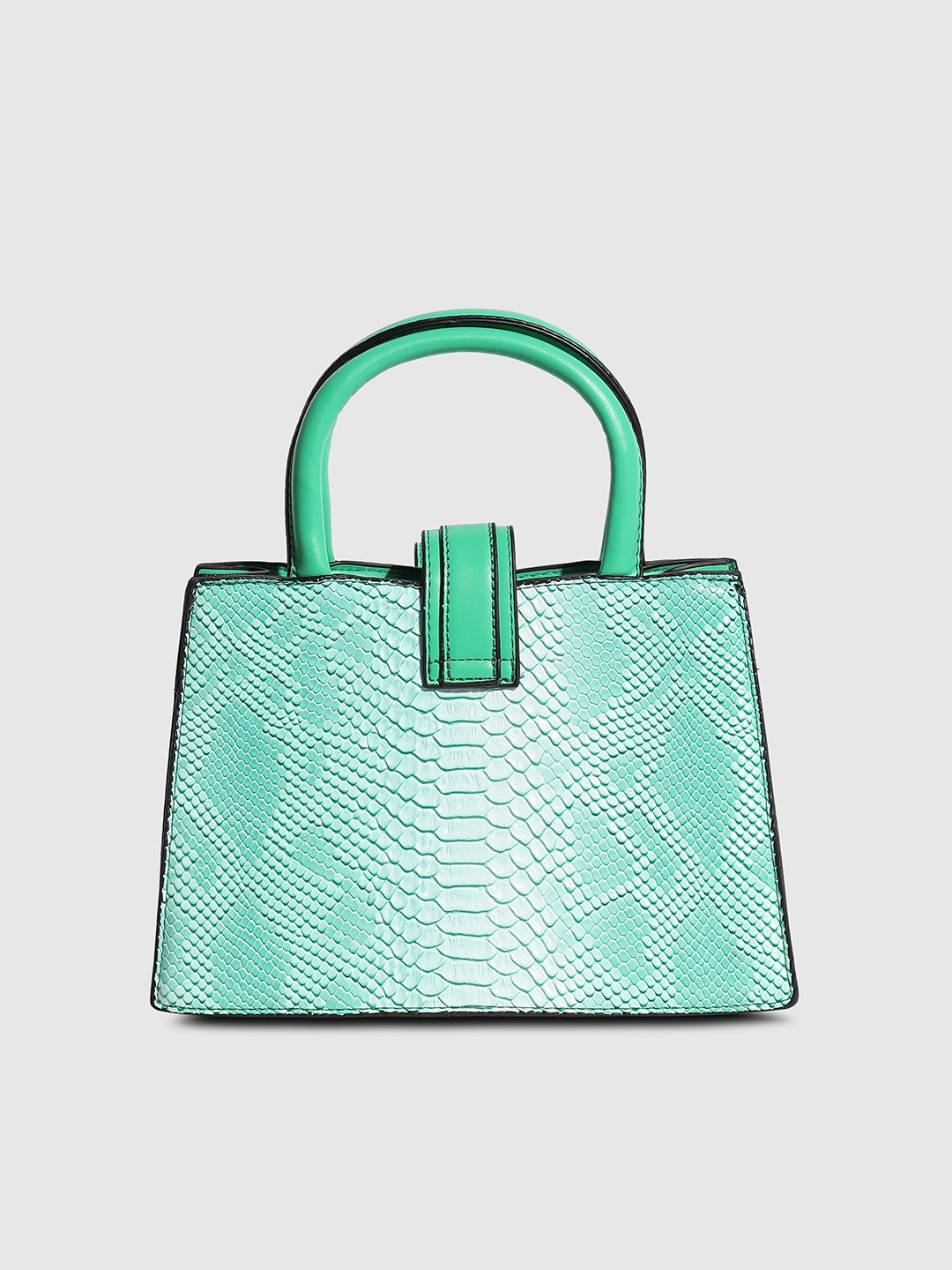 Ombre Croc Handbag - Green