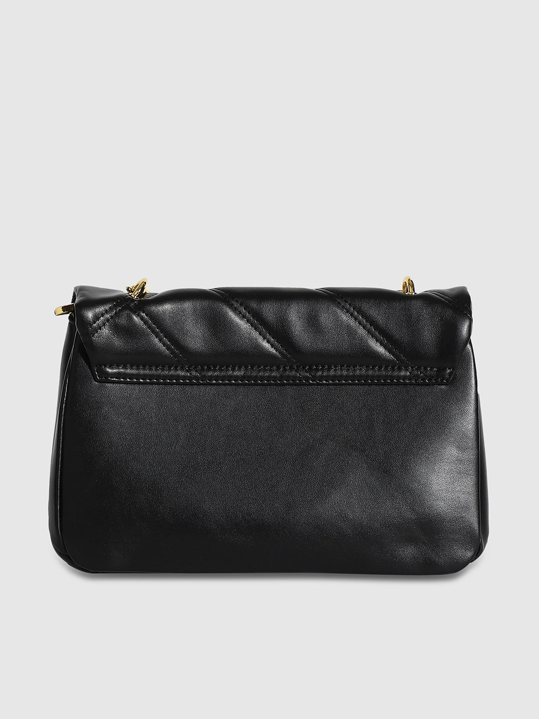 Quilted Chain Handbag - Black