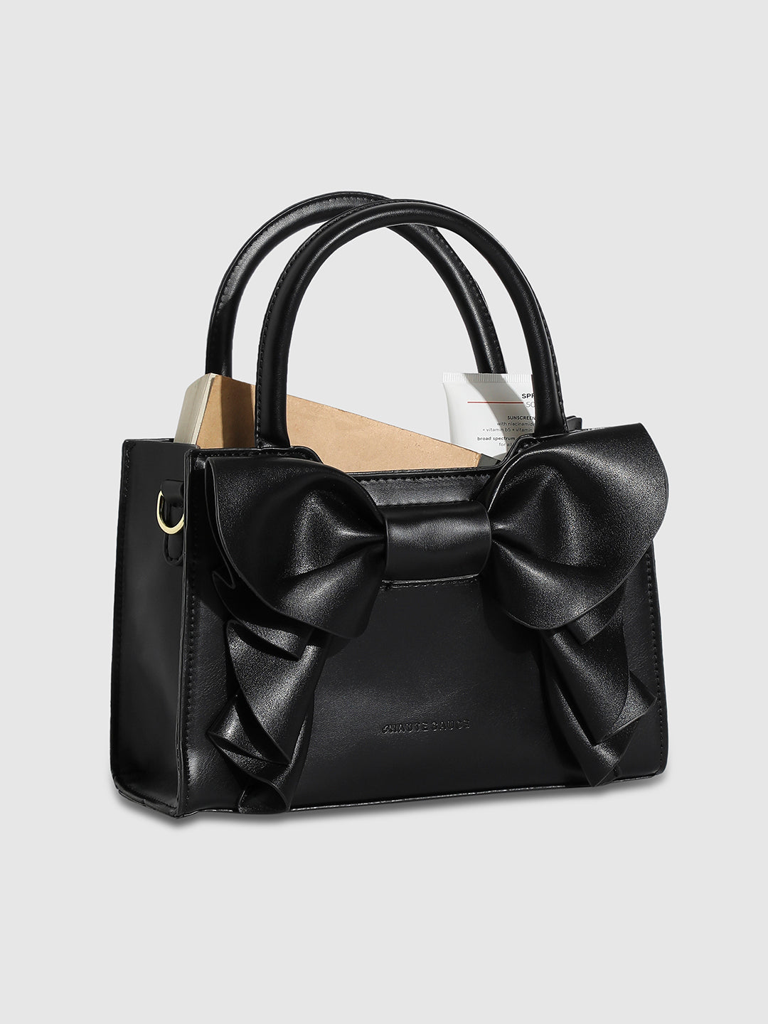 Bow Mini Handbag - Black