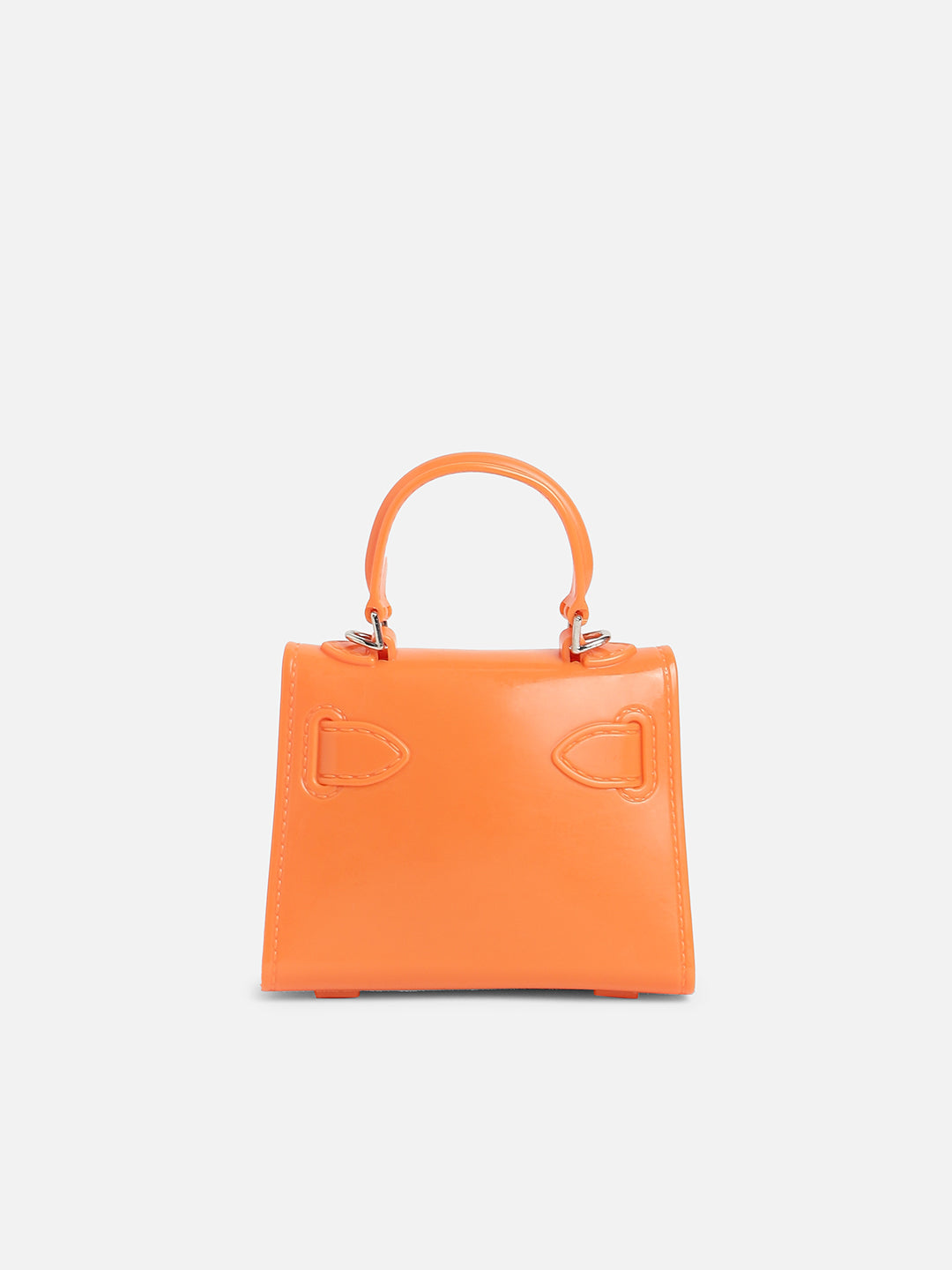 Orange Solid Acrylic Mini Bag