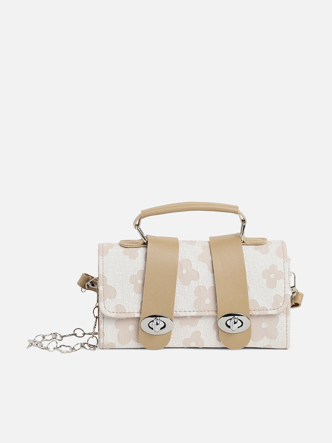 Serena White & Beige Mini Bag