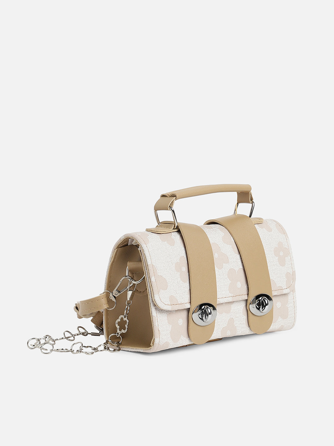 Serena White & Beige Mini Bag