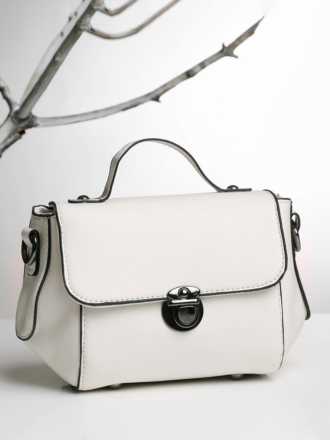 Classy Companion White Cross Body Bag