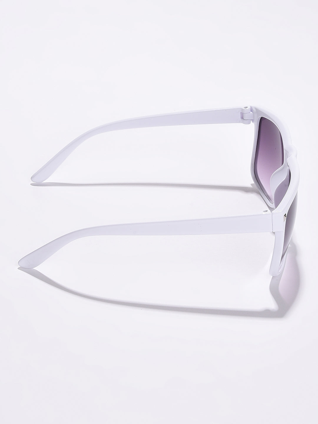 WOMEN PURPLE LENS WHITE WAYFARER SUNGLASSES