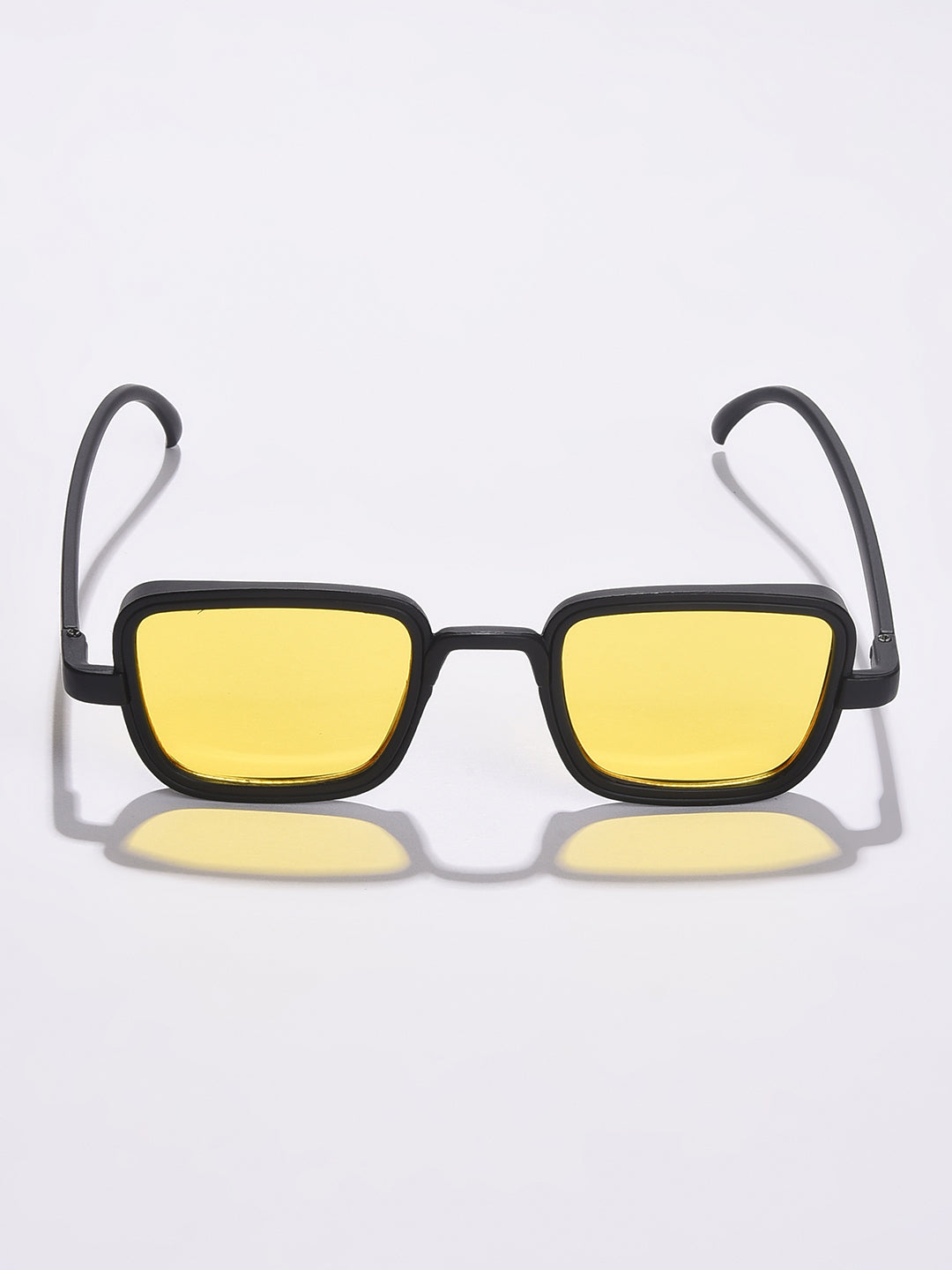 Yellow Lens Black Wayfarer Sunglasses