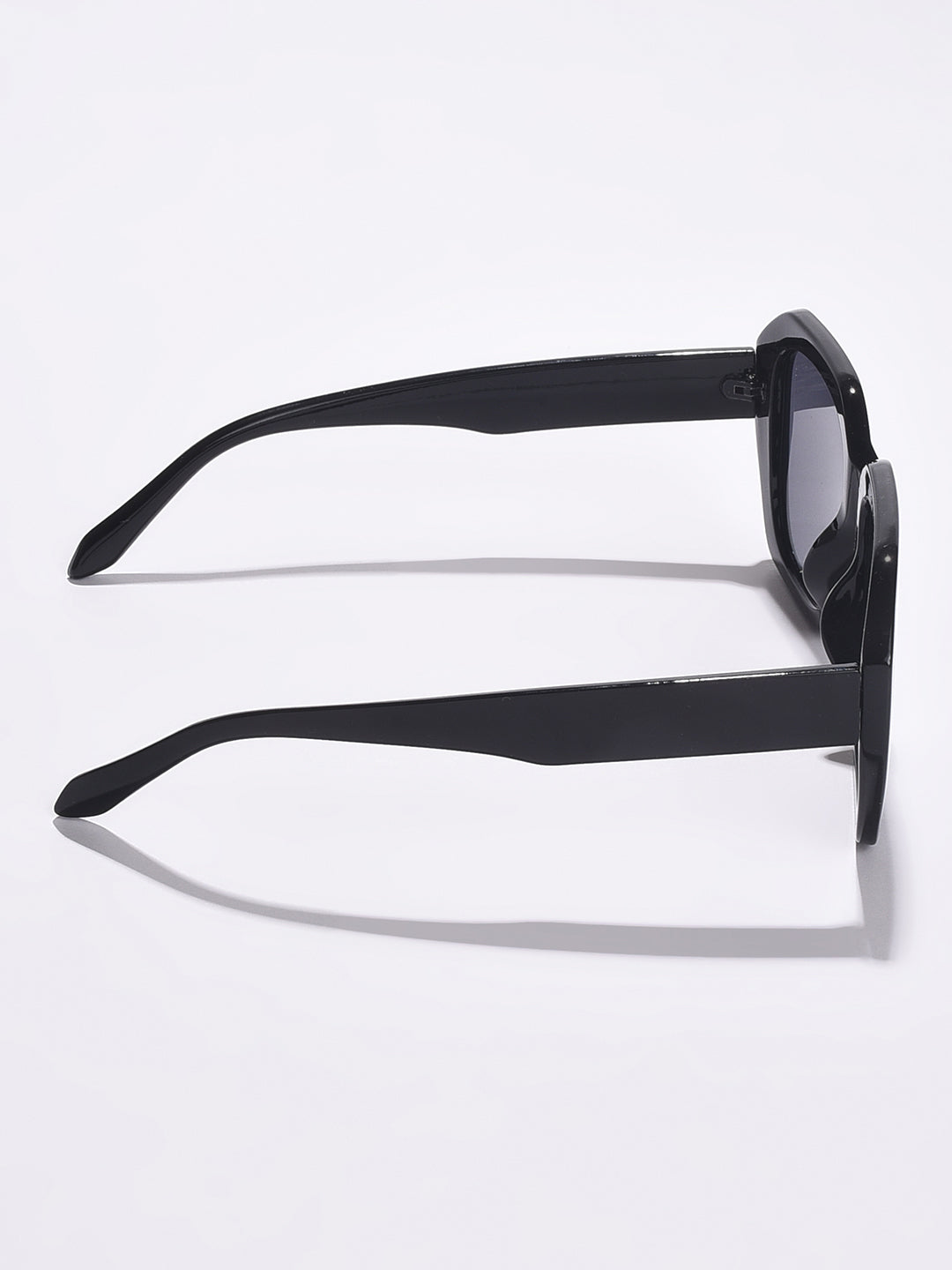 WOMEN BLACK LENS BLACK OVERSIZED SUNGLASSES