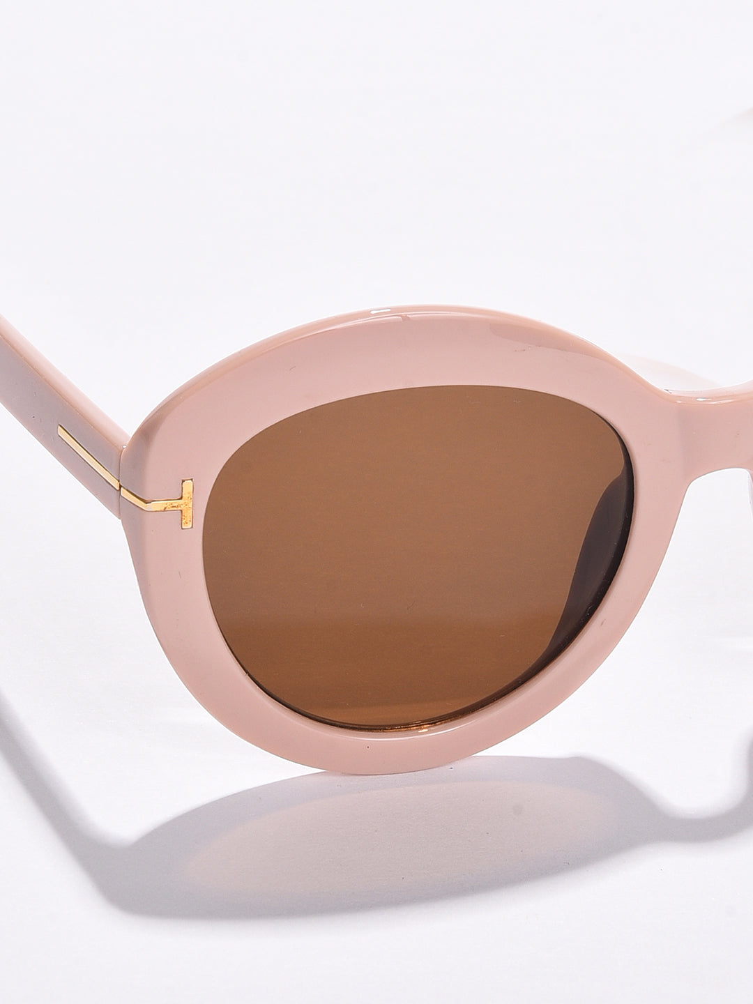 Brown Lens Brown Round Sunglasses