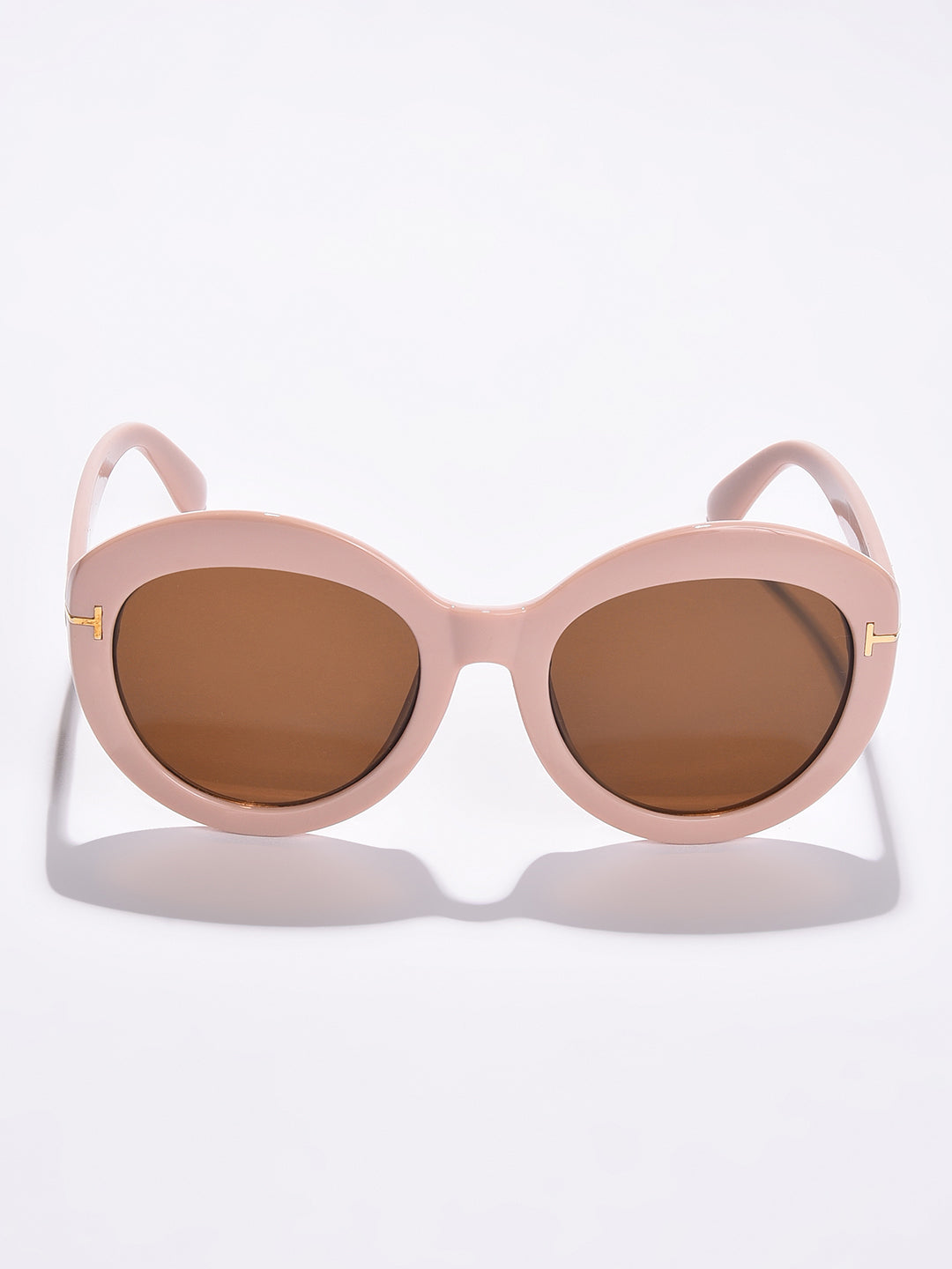 Brown Lens Brown Round Sunglasses