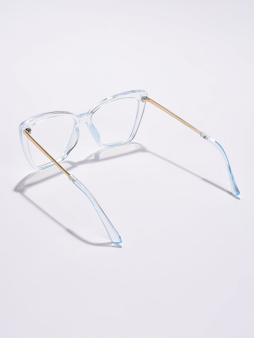 Clear Lens White Cateye Sunglasses