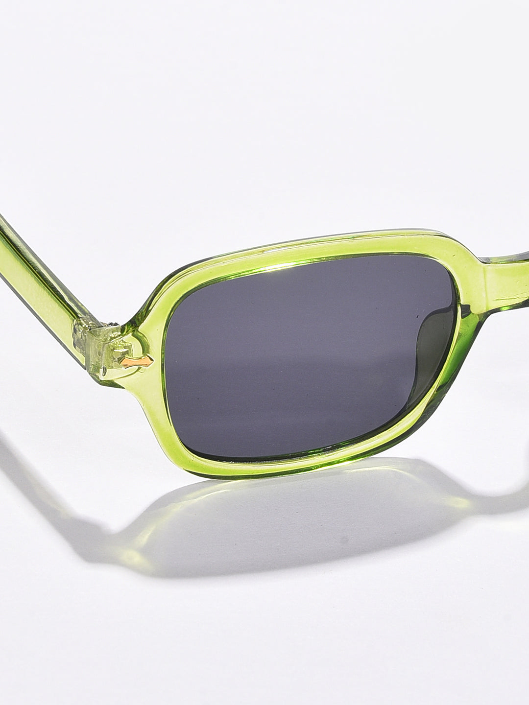 Black Lens Green Oval Sunglasses