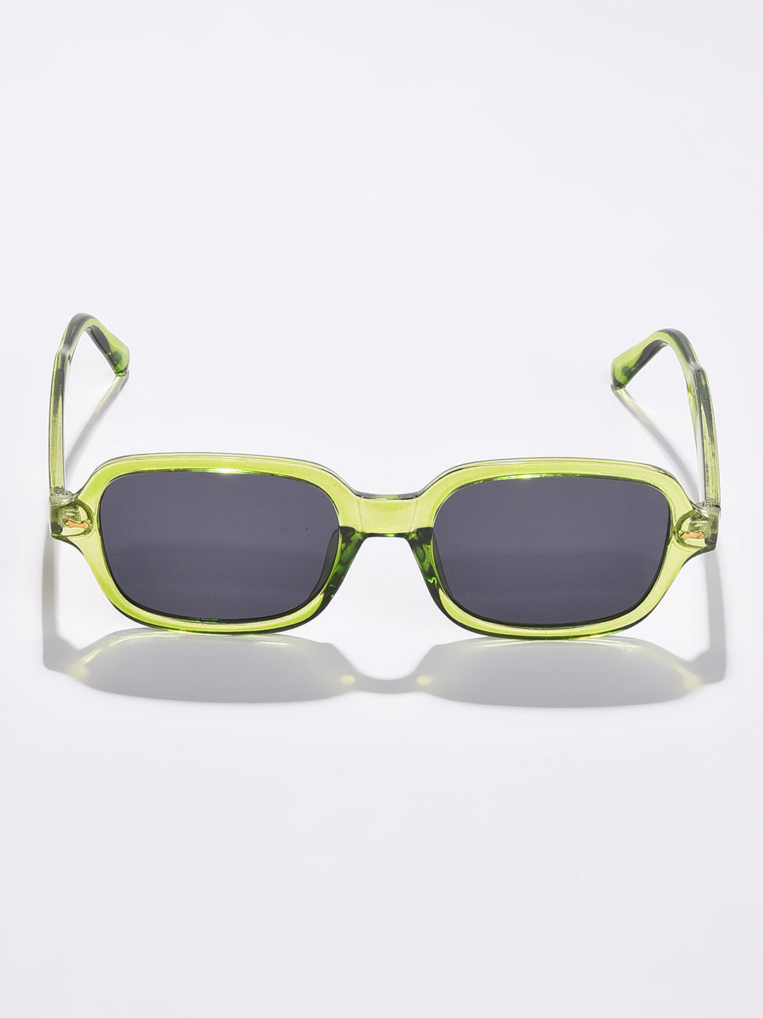 Black Lens Green Oval Sunglasses