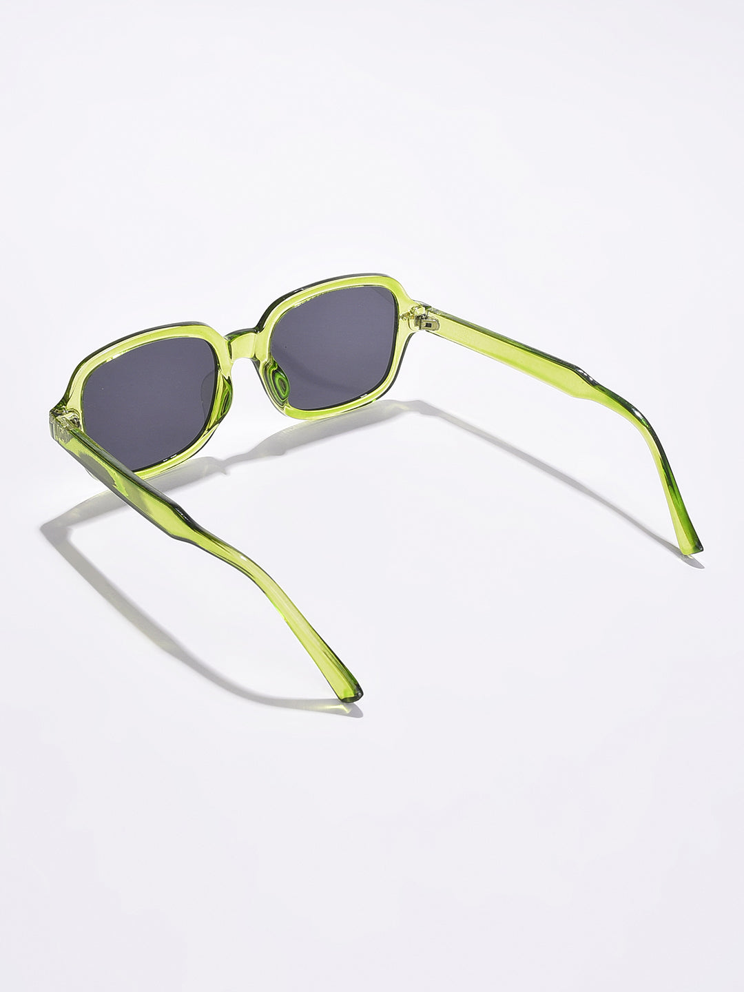 Black Lens Green Oval Sunglasses